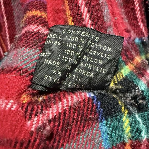 Vintage JW Robinsons Corduroy Jacket Small Black Plaid Flannel Lined 80s 90s - Picture 11 of 15